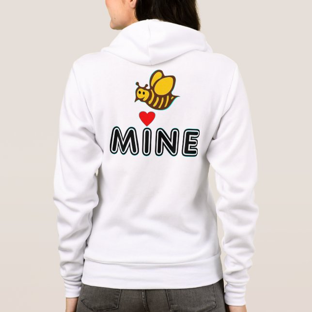 ° ・ Ƹ̵̡Ӝ̵̨̄Ʒ ♥ Mine d'abeilles Raglan Zip Sweat -  (Dos)