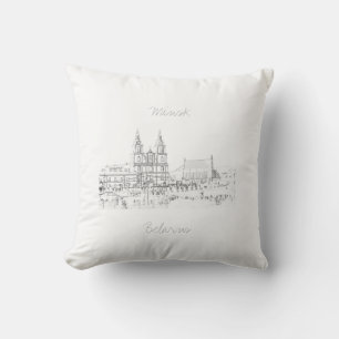 Б Biélь е л а р у М с Coussin de  de Minsk  de  de