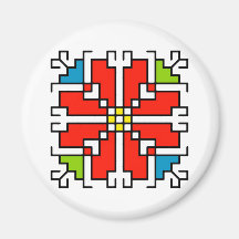 М0041 Magnet motif folklorique bulgare shevitsa ro