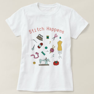 С ustom couture et outils d'artisanat T-shirt