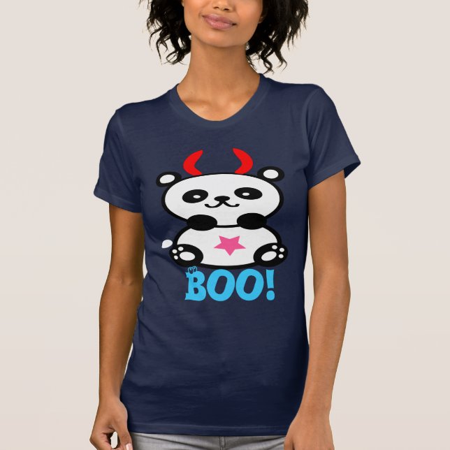 ஐ ♥ Devilish mignon bébéPanda T-shirt femme Jersey (Devant)
