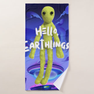 あいさつする宇宙人の柄