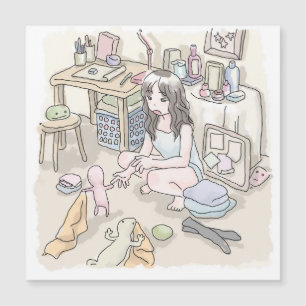 さ む ご に じ 作 業 机 の あ る 靴 下
