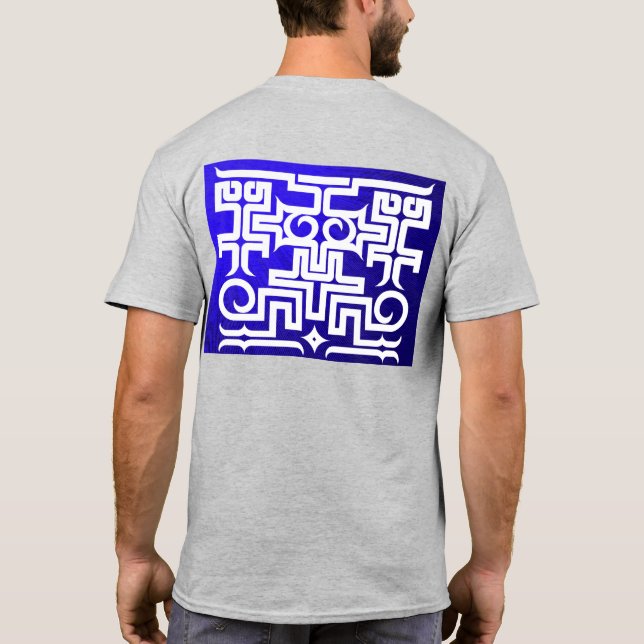 アイヌ柄 オリジナルプリント 北海道 T　Hokkaido Ainu pattern T-shirt (Dos)