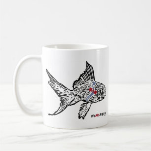 シマウマと金魚マグカップ de tasse de p