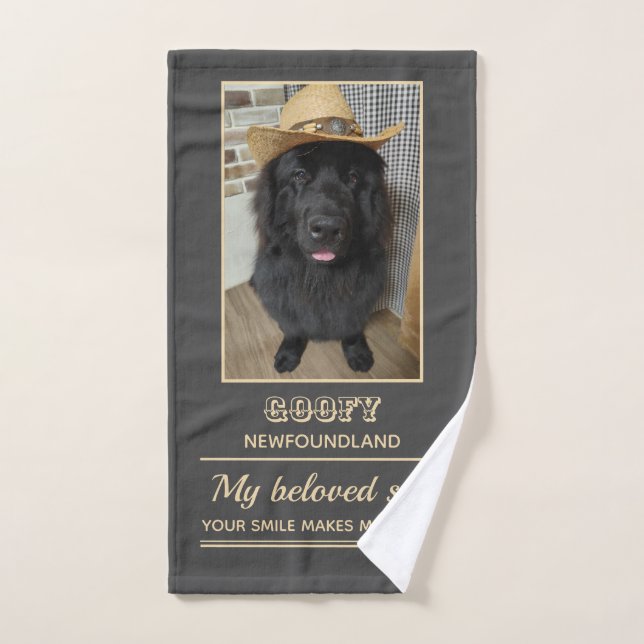 ニューファンドランドハンドタオル ハンドタオル (Serviette à main)