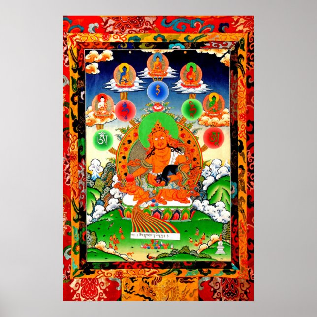 五 佛 與 財 神 LINEAGE 5 BOUDDHA JAUNE Poster (Devant)