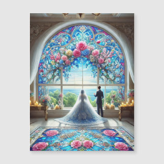 幸せな結婚式 マグネットカード