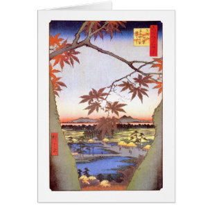 江 戸 の 紅 葉, 広 érable d'Edo, Hiroshige, Ukiyo-e, 重