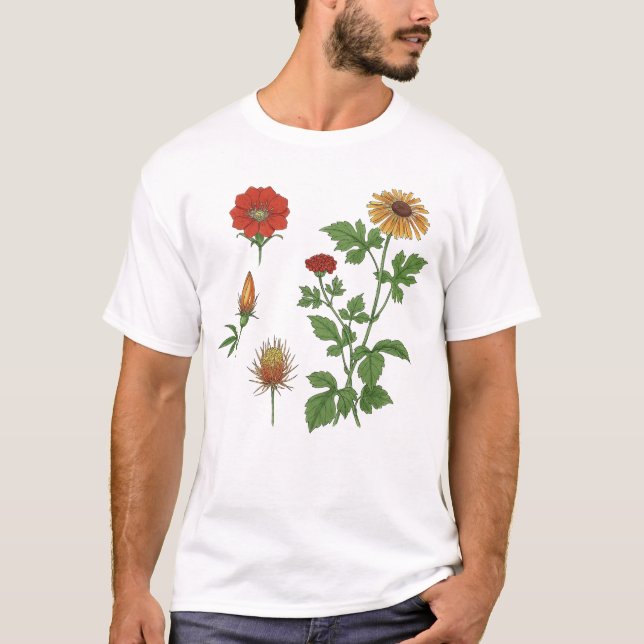 「花花」Japanese style T-shirt (Devant)