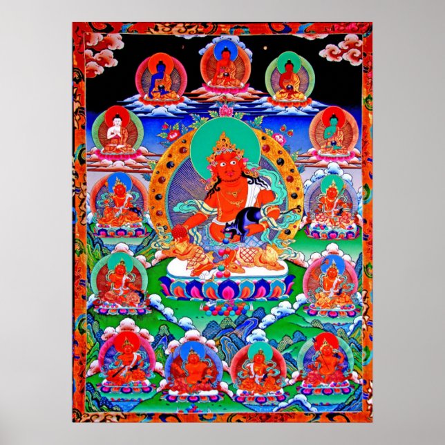 黃 財 神Jaune Jambhala n suite affiche (Devant)