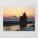 Recherche de phare rouge cartes postales Lac