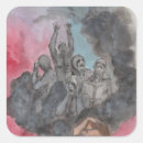Recherche de fumée noire autocollants Aquarelle