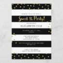 Recherche de bonbon noir et blanc 16 invitations Fête d'anniversaire