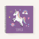 Recherche de mignons de licorne carnets Jeune fille