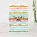 Recherche de watercolor anniversaire cartes Girly
