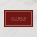 Recherche de rouge or cartes visite Salon