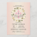 Recherche de première de croix rose petite communion invitations Aquarelle