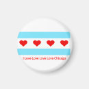 Recherche de coeur de rayure magnets Rouge