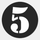 Recherche de numéro 5 autocollants Pour tous