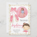 Recherche de ballerine mignonne invitations D'anniversaire