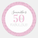 Recherche de cinquantième fête d anniversaire autocollants Élégant