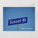 Recherche de hollywood californie cartes postales Coucher de soleil