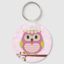 Recherche de hibou rose porteclés Filles
