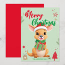Recherche de kangourou noël cartes Mignon