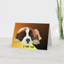 Recherche de st bernard vœux cartes Chiot mignon