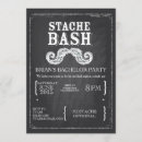Recherche de party enterrement vie de garçon invitations Moustache