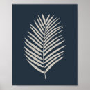 Recherche de feuille de palmier posters Bleu marine