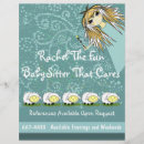 Recherche de babysitter prospectus Fiche de garderie