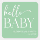 Recherche de bonjour bébé autocollants Baby shower