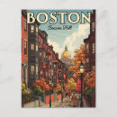Recherche de boston vintage cartes postales Ville