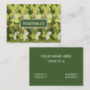 Recherche de légume cartes visite Pour elle