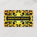 Recherche de professionnel administratif cartes visite Noir
