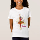 Recherche de ballerine fille tshirts Aquarelle