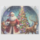 Recherche de père noël vintage et renne cadeau emballages Motif