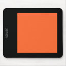 Recherche de orange et noir tapis souris Carré