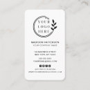 Recherche de réseaux sociaux cartes visite Petite entreprise