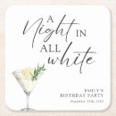 Recherche de nuit de dessous de verres Fête d'anniversaire