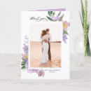 Recherche de purple mariage remerciements cartes Botanique