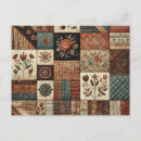 Recherche de motif patchwork cartes postales Pour elle