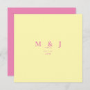 Recherche de jaune et noir mariage invitations Moderne