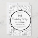 Recherche de motif noir et blanc invitations Été