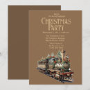 Recherche de train de noël invitations Locomotive à vapeur