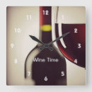 Recherche de bouteilles de vin horloges Alcool