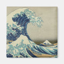 Recherche de hokusai la vague magnets Bleu