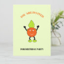 Recherche de fruit drôle invitations Nourriture